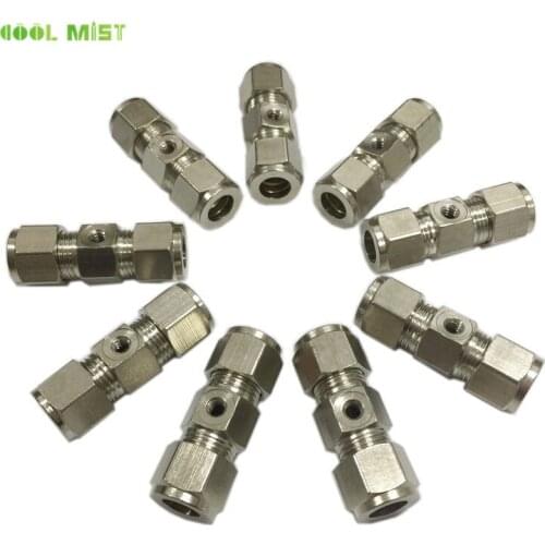 H150 Non-Slip lock connector 0-120bar brass nickel one hole fitting for 3/8 hose and high pressure misting accessories 50pcs/lot