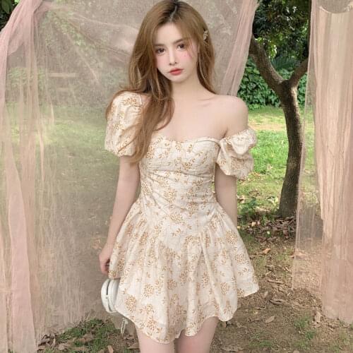 Summer Sexy Sweet Lolita Dress Women Low Chest Off Shoulder Bandage Fairy Mesh Dress Female Beach Boho Spaghetti Strap Dresses