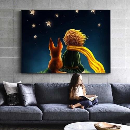 The Little Prince Movie Poster Canvas Painting Poster and Prints Wall Art Abstract Pictures for Kids Bedroom Home Decor Cuadros