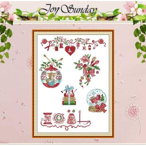 Christmas Needlework Patterns Counted Cross Stitch 11CT 14CT Cross Stitch Set Wholesale Cross-stitch Kit Embroidery Needlework