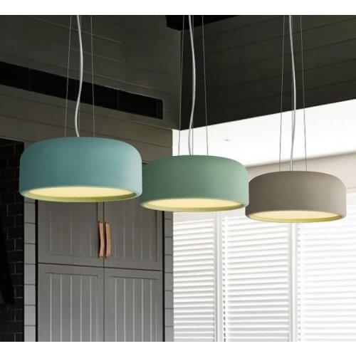 Modern Nordic Led Macarons Pendant Light Restaurant Cafe Bar Living Room Hanging Lamp Kitchen Chandelier