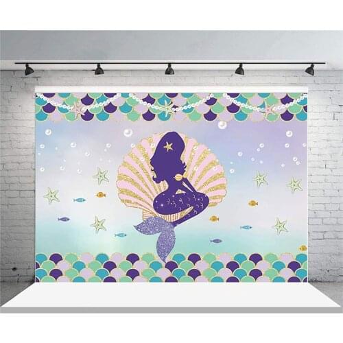 Mermaid Birthday Party Decoration Little Mermaid Party Background Decoration Birthday Party Decoration For Kids