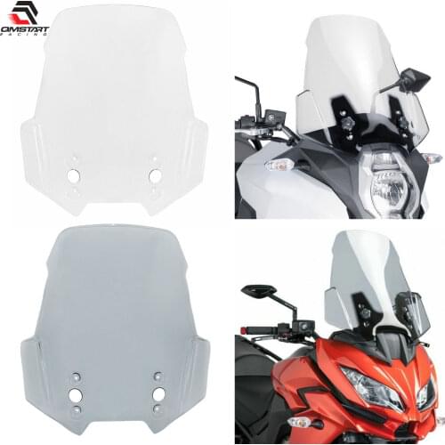 Waase Motorcycle Parts Front Windscreen Windshield Wind Screen Shield Visor For KAWASAKI Versys KLE 650 KLE650 LT ABS 2015-2021