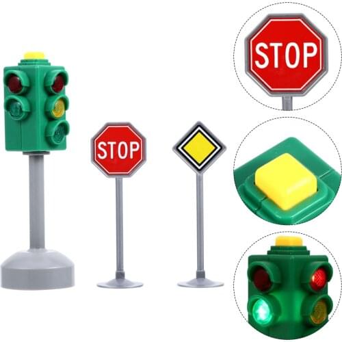 1 Set Children Traffic Light Model Toy Lifelike Road Safety Model Education Toy
