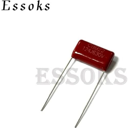 10PCS 630V124J 0.12UF Pitch 15mm 120NF 630V 124 124J CBB Polypropylene film capacitor