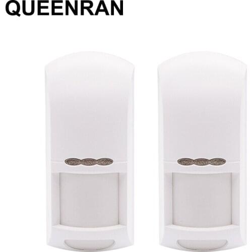 2pcs Wireless PIR Motion Sensor Pet Immunity Anti-tamper Detector MC-8250R 433MHz/868MHz for Focus Alarm System