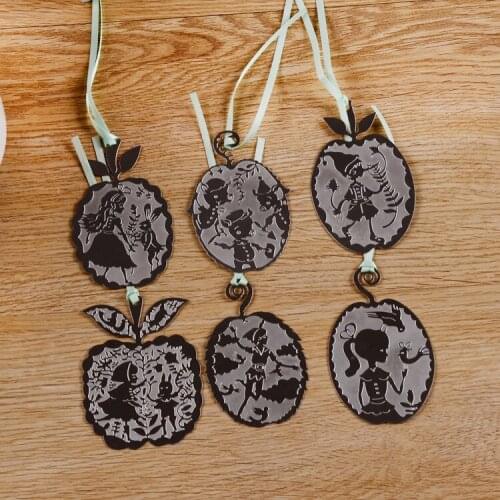 6 PCS/Lot Vintage Book Marks Metal bookmark for Book Page Holder Cute Fairy tale world book marker papelaria office