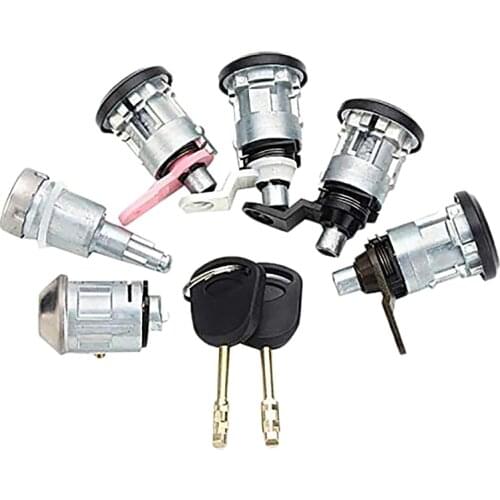6PCS Car Ignition Switch Left Right Lock Set with 2 Keys for Ford Transit Mk5 1994-1997 1998 1999 2000 95VB-B22050-FG