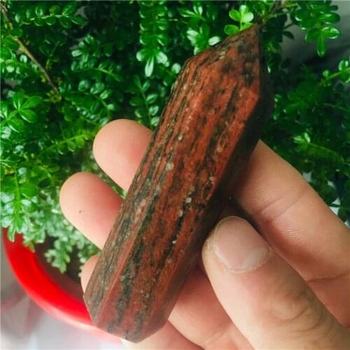 8-9cm Natural Comb red stone crystal crystal rod point healing 1pc
