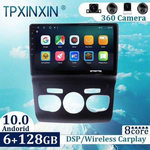 6+128GB For Citroen C4 2010-2016 Android 10 Carplay Radio Player Car GPS Navigation Head Unit Car Radio with Screen