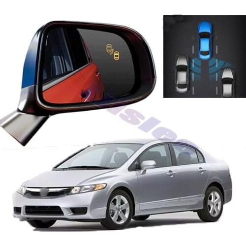 Car BSM BSD BSA Radar Warning System Safety Driving Alert Mirror Detection Sensor For HONDA Civic 8 FA FG FK FN FD 2006~2009