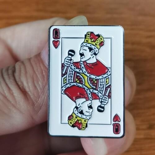 Freddie Mercury Queen brooch