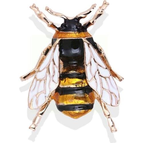 Women Delicate Little Bee Brooches Crystal Rhinestone Pi Brooch Pins Gifts For Women Jewelry Cute Men Wholesale Enamel Drip U1R4