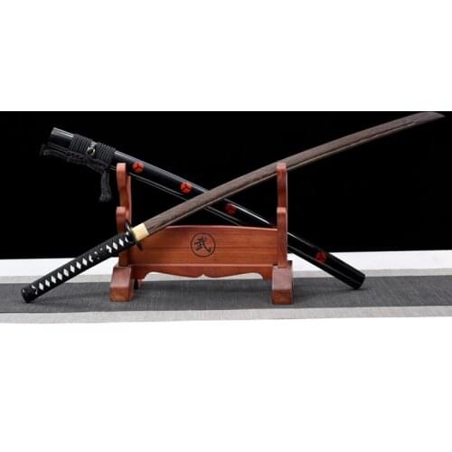 Pear Wooden Sword Samurai Blade With Sheath Wooden Knife 103cm Childrens Performance Role-playing Props Practice Drawing Toys