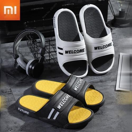 Xiaomi Couple Household Indoor Slippers Female Summer Tide Thick Bottom Cool Slipper Male Bathroom Beach Sandals Women