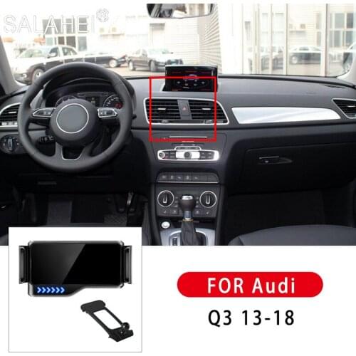 Electric Car Phone Holder For Audi Q3 2010 2012 2013 2014 2015 2016 2017 2018 Air Vent Mount Bracket GPS Support Auto Induction