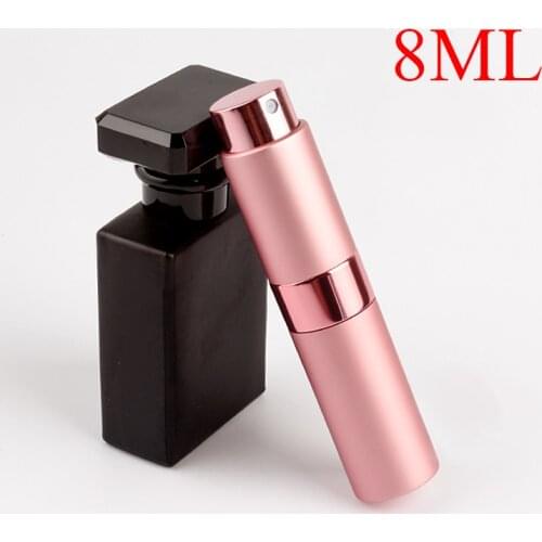 5ml 8ml 20ml metal aluminum perfume bottle cosmetic spray Atomizer bottle portable empty bottle travel sub-bottle liner glass
