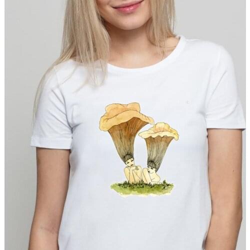 Graphic tees tops Mushrooms e girl tshirts gothic kawaii girls tshirt women t shirt korean vintage clothes 2020 womens clothing