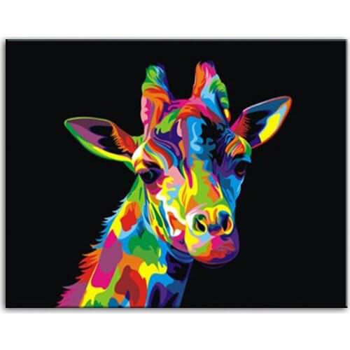 Oil Painting handmade Modern Canvas on Paintings Home living room Decor Home decoration painting Wall Art giraffe 17022207