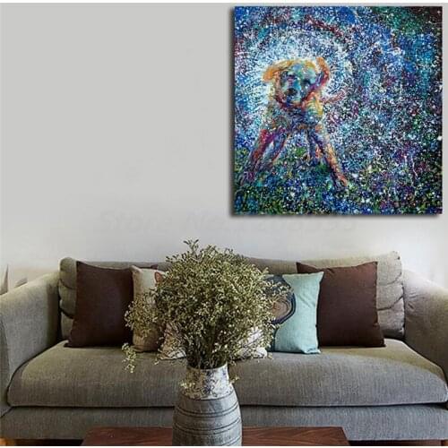 Iris Scott Shakin' Dogs Whitewash HD Wall Art Canvas Poster And Print Canvas Painting Decorative Picture For Bedroom Home Decor