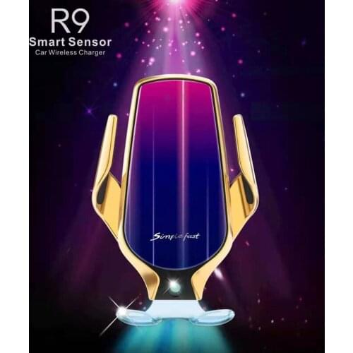 Hot sale Wireless Charger Stand Automatic Clamping Car Mount 10W Charger Holder for Huawei iPhone X Xs 8Plus Xiaomi/sony/Samsung