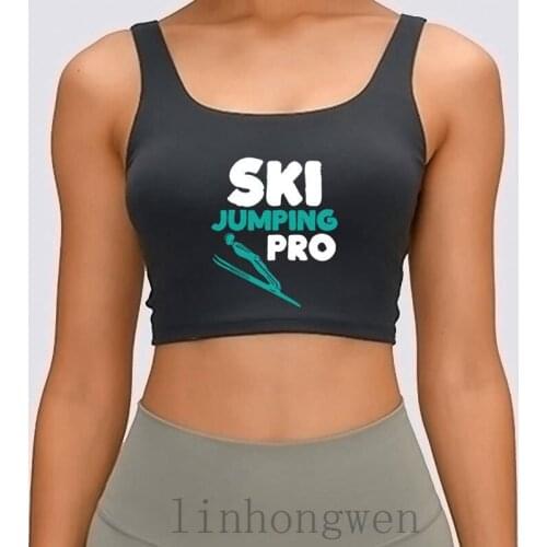 Ski Jumping Pro SportsTank Top Natural Designs New Style Spring Size S-XL Sunlight Male Crop Top