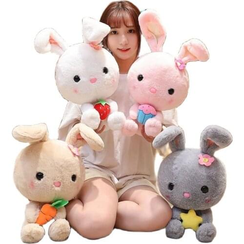 33cm Cute Rabbit Plush Toys Soft Stuffed plush Animals Doll Kids Girl baby playmate birthday Christmas Gift