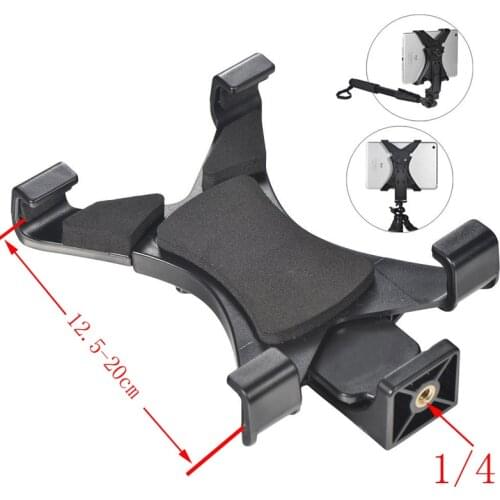 Tablet Tripod Mount Clamp Tripod Mount Holder Bracket Clip for iphone Samsung Mobile phone pad Back Cover