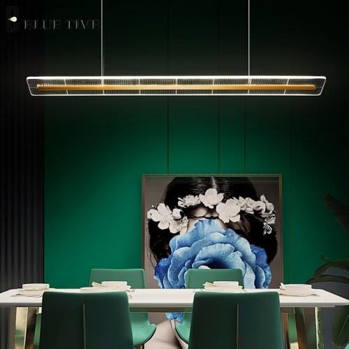 Hot Sale Modern Pendant Light New L60 L80 L100 L120cm Hanging Lamp For Kitchen Dining Room Living Room Bedroom Led Light Fixture