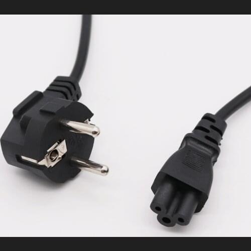 EU Power Adapter Supply Cord 1.5m 2m 3m Euro Plug IEC C5 Power Cable For HP Notebook Asus Dell Laptop Computer Monitor LG TV
