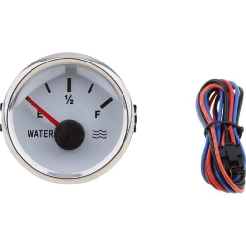 Marine 2' 52mm 100% Waterproof Protection Whit Water Level Gauge for Inflatable Boat White Canoe Kayak Dinghy Accessories
