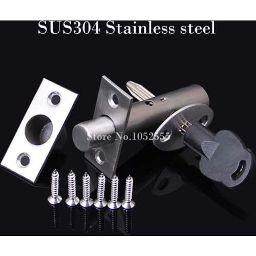 High Quality 304 stainless steel Fire Invisible Doors Cross Spoon Tubewell Key Mortise Lock Hidden Door Locks