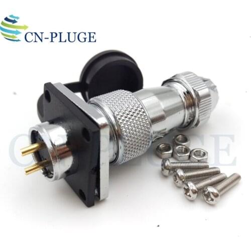 WS16 Series 2 3 4 5 6 7 8 9 pin Aviation Metal Circular Cable Connector LED Power Waterproof Connectors IP67