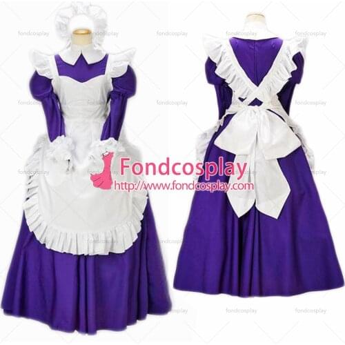 Lockable sissy maid dress cotton uniform Tailor-made [G1616]