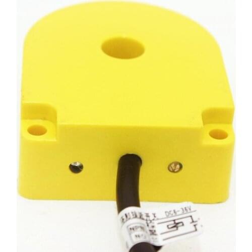 Yellow 6mm Hole DC 6-36V 3 Wire NPN Normally Open HX-DGS-06N Inductive Ring Proximity Sensor Switch For Metal Screw Spring