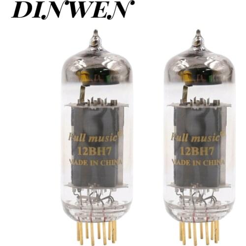 1pair 12BH7 VACUUM TUBE TJ Fullmusic 12BH7 Electronic Valve For Vintage Audio Amplifier DIY Macthed Tested 12months Warranty