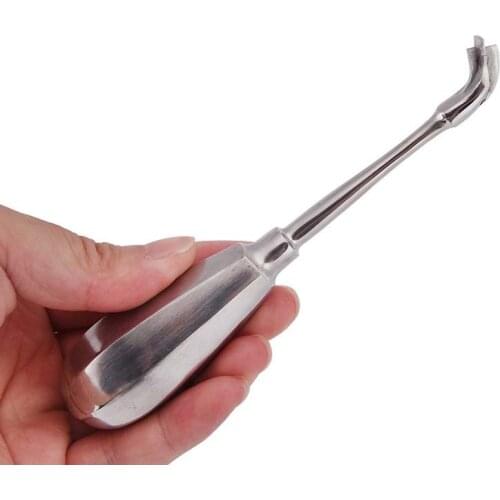 1Pcs Dental Crown Spreader Drill Dental Restoration Forcep Metal Handle Non-Slip Dental Root Elevator Cross Broken Crown Remover