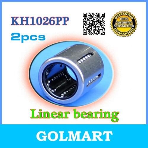 2pcs KH1026PP CNC Linear Motion Sealed Bushing 10x17x26mm Kompakt for 10mm rail