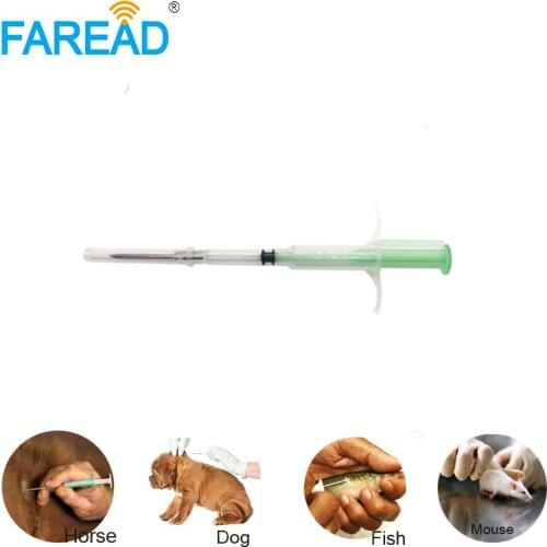 Free shipping x50pcs ISO11784/5 FDX-B 2.12x12mm RFID tag and Microchip Syringe ICAR Number RFID 134.2KHz