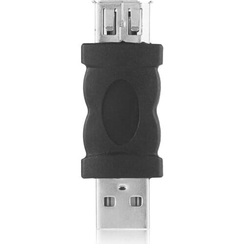Firewire IEEE 1394 6 Pin Female to USB 2.0 Type A Male Adaptor Adapter Cameras Mobile Phones MP3 Player PDAs Black