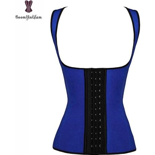 Shinning Latex Vest Corset Steel Boned Bustier Plus Size Solid Waist Trainer Women Daily Wear Corselet Underbust Push Up Korset