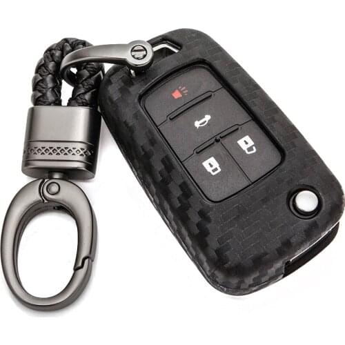 Carbon Fiber Pattern Car Key Case Cover For Opel Vectra C Corsa D Meriva Vivaro Astra J Signum Combo Karl Key ring Accessories