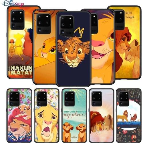 The lion king for Samsung S20 FE Ultra Plus A91 A81 A71 A51 A41 A31 A21S A72 A52 A42 A02S Soft Black Phone Case