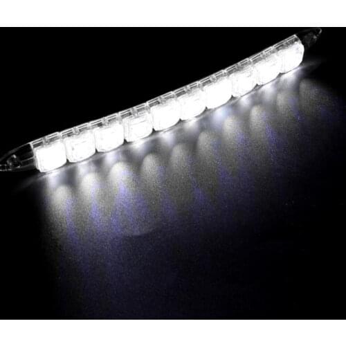 Long Lasting Life & Low Power Consumption 10 Leds Universal Luxury Silicone Gel Daytime Running Lights