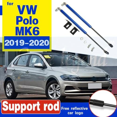 For VW Polo 2019 2020 AW MK6 Refit Bonnet Hood Gas Spring Shock Lift Strut Bars Support Hraulic Rod Car-styling