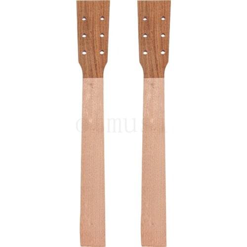 Acoustic Guitar Neck for Guitar Parts Replacement Luthier Repair Diy Unfinished Acacia Head Veneer Pack of 2