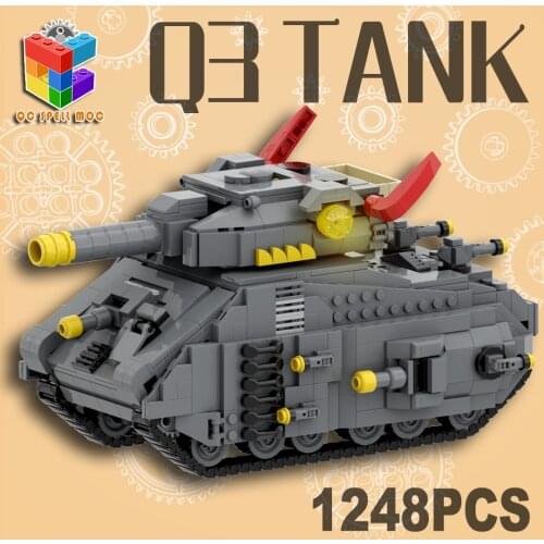MOC P1000 Super Tank Building Blocks WW2 Military Weapon Bricks Model Army Toys Gifts For Children Kids