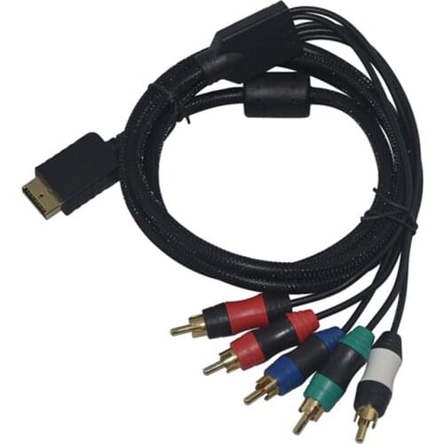 10 pcs 1.8m Multi Component AV Color Difference Line cable For Sony PlayStation 2 for PS3/ PS2 Games accessories