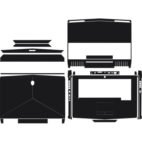 Laptop Sticker Skin Decal Carbon fiber Cover Protector for Alienware 15 R3 ALW15C 15.6-inch 2016 release