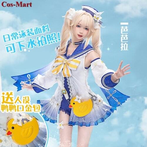 New Game Genshin Impact Barbara Cosplay Costume Shining Concerto Female Lovely Swimsuit Activity Party Role Play Clothing S-L